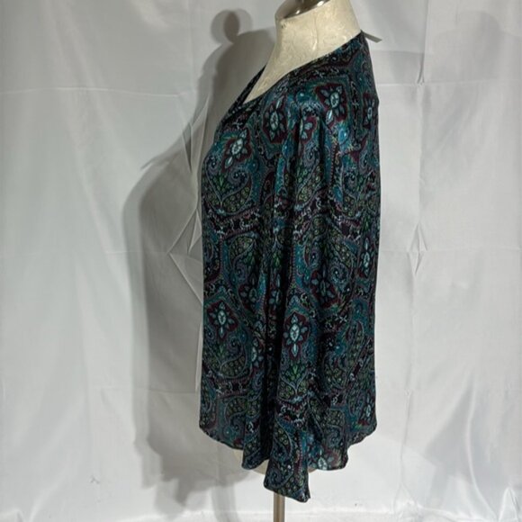 NWT Talbots women’s paisley blouse size 3X. - Picture 5 of 7